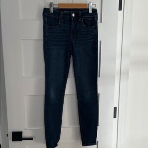 American Eagle Outfitters Dark Blue Skinny Jeans